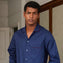 Mens navy pyjamas