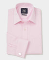 Pale Pink Fine Twill Classic Fit Dress Shirt - Single or French Cuff