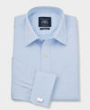 Sky Blue Cotton Twill Classic Fit Shirt - Single or French Cuff