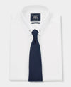 White Extra Slim Fit Pin Collar Shirt - Double Cuff