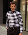 Black White Bold Check Button-Down Shirt [RTC]