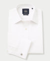 White Poplin Slim Fit Non-Iron Shirt - French Cuff