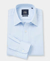 Sky Blue Twill Classic Fit Non-Iron Dress Shirt - Single Cuff