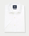 White Slim Fit Short Sleeve Shirt