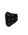 Black Bee Print Cotton Reusable Face Mask