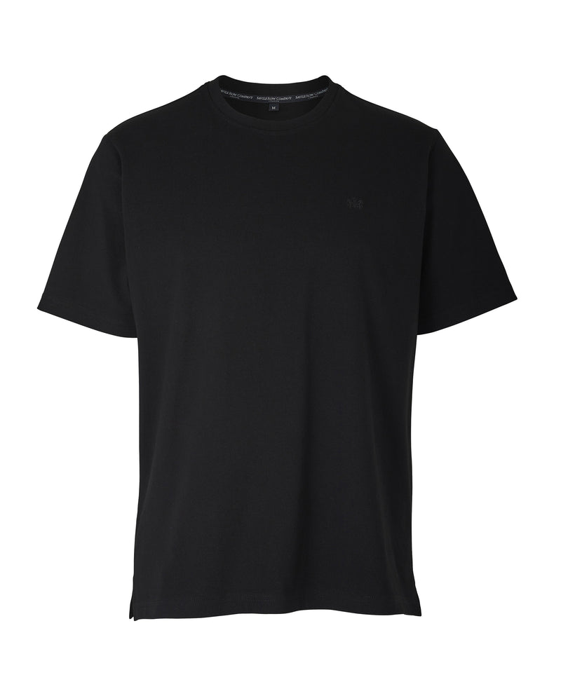 Black Cotton Jersey Crew Neck T-Shirt - MTS101BLK
