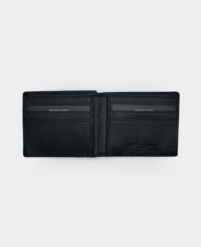 Black Leather Billfold Wallet and Cardholder Gift Set