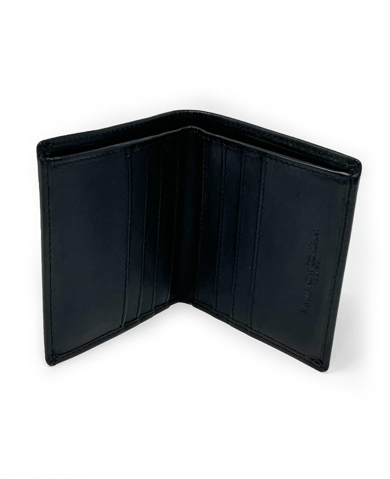 Black Leather Billfold Wallet