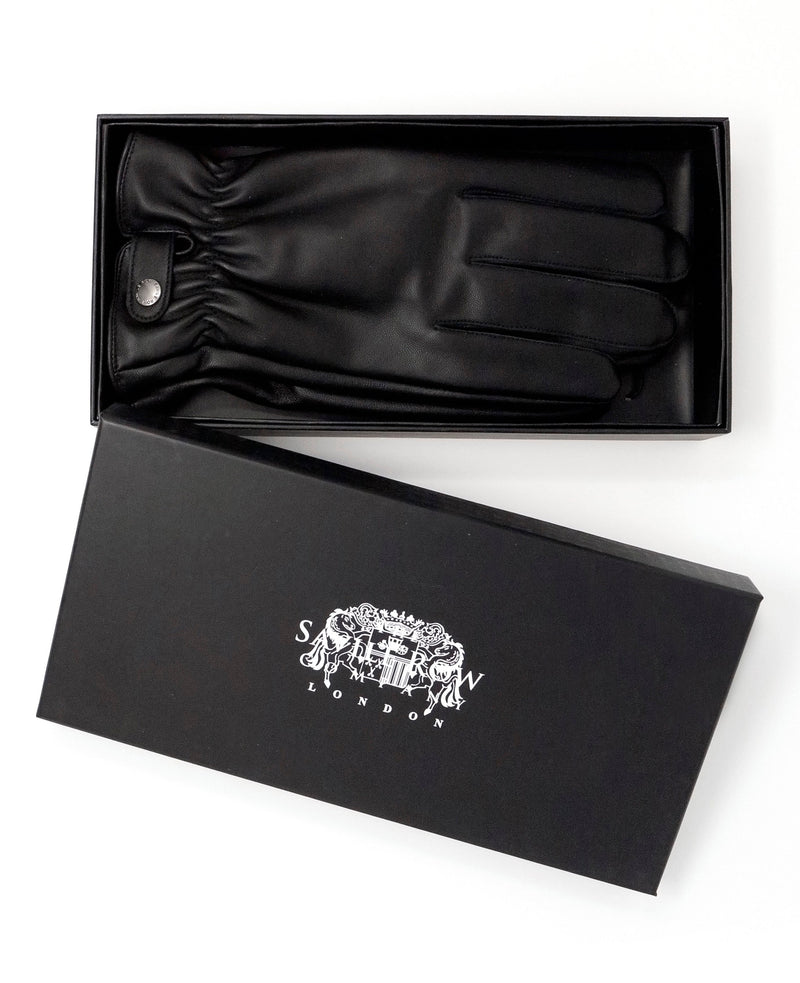 Black Nappa Leather Gloves