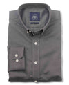 Black Fine Oxford Slim Fit Casual Shirt