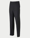 Black Wool Blend Suit Trousers