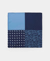 Blue 4 in 1 Silk Pocket Square