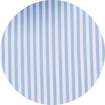 Blue Cotton Bengal Stripe Classic Fit Smart-Casual Shirt - Single Cuff