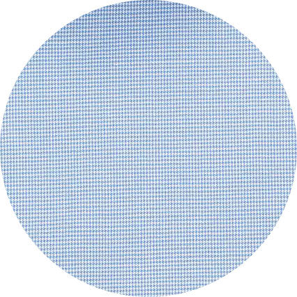 Blue Cotton Micro Check Slim Fit Winchester Dress Shirt - Double Cuff