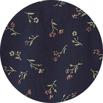 Navy Stretch Cotton Classic Fit Floral Casual Shirt