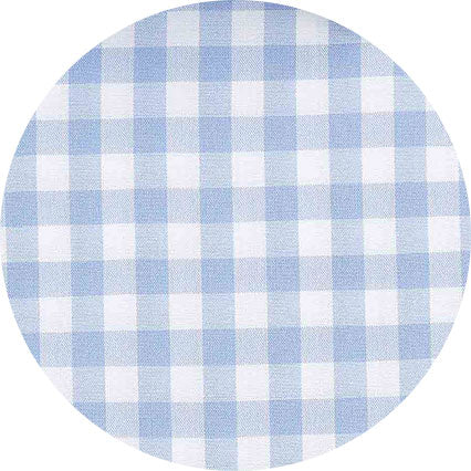 Blue White Cotton Gingham Check Classic Fit Winchester Dress Shirt - French Cuff