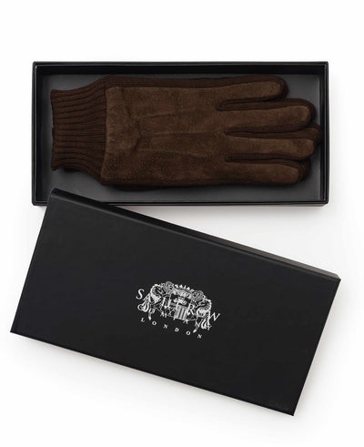 Brown Suede Gloves