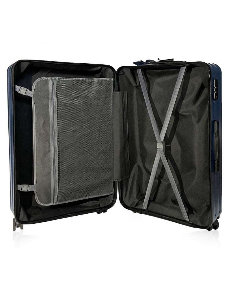 Blue Lightweight Four Wheel 70cm Suitcase
