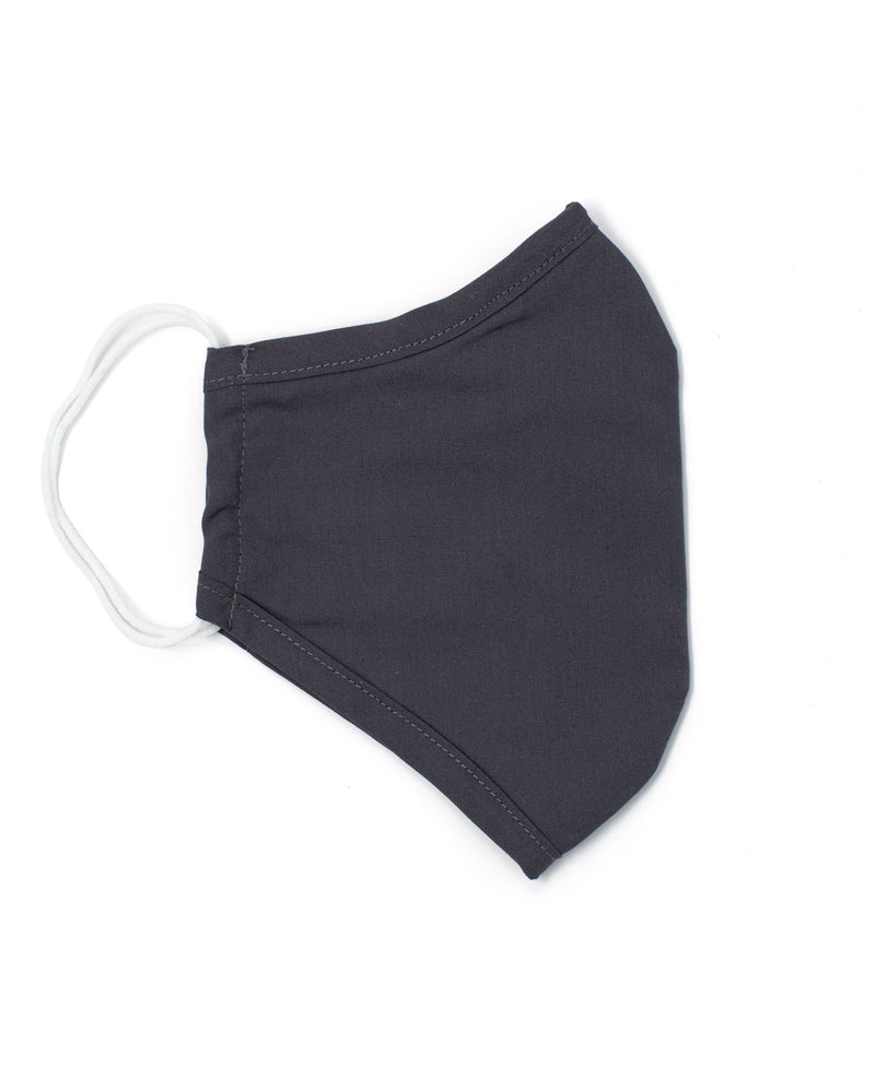 Grey Cotton Poplin Face Mask - Folded - MSK1409GRY