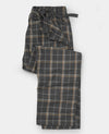 Grey Tan Check Brushed Cotton Lounge Pants