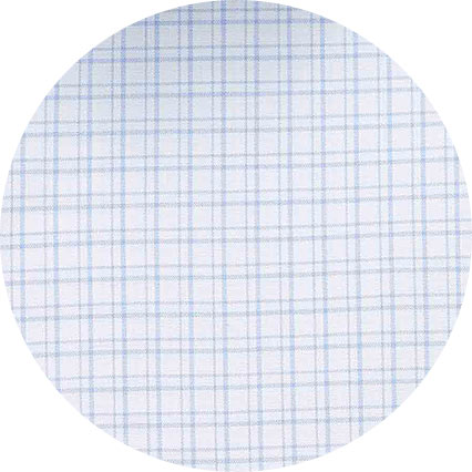 Light Blue Cotton Check Classic Fit Short Sleeve Formal Shirt