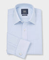 Light Blue Cotton Classic Fit Non-Iron Shirt - French Cuff