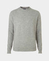 Light Grey Merino Wool Cashmere Crew Neck Jumper