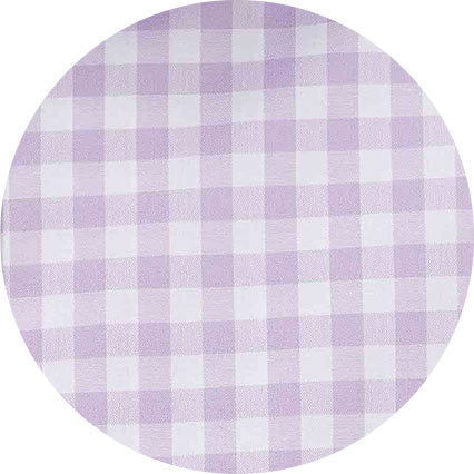 Lilac Cotton Gingham Check Classic Fit Dress Shirt - Single Cuff