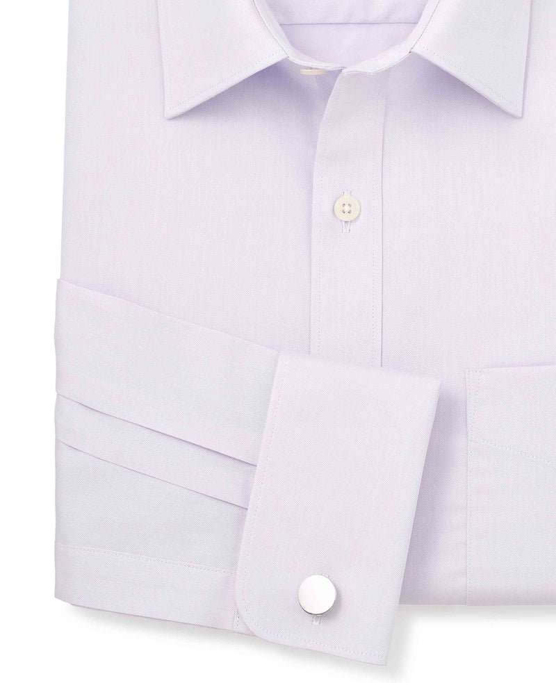 Lilac Cotton Twill Classic Fit Formal Shirt - French Cuff