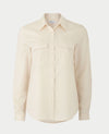 Women's Cream Modal Semi-Fitted Shirt