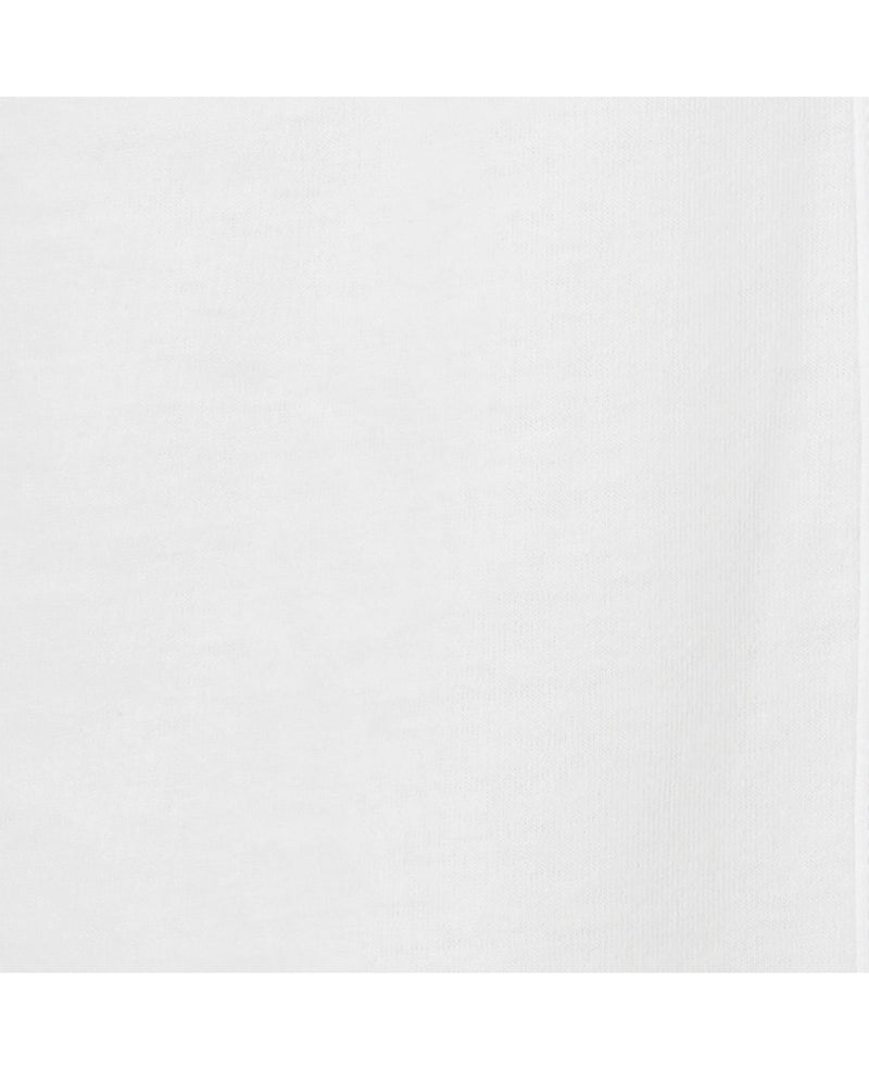 Women's White Cotton Jersey Semi-Fitted Shirt