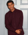 Maroon Classic Fit Oxford Shirt