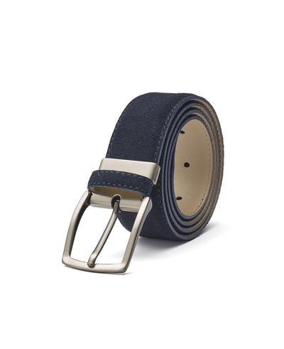 Navy Suede Belt