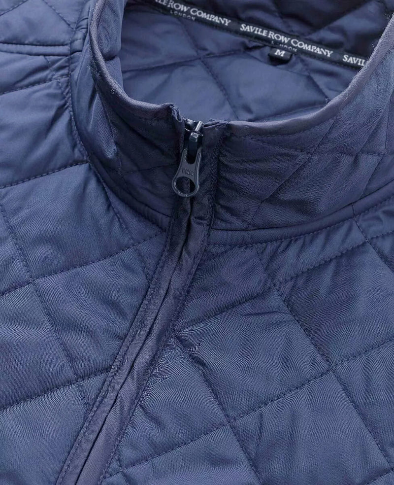 Navy Quilted Gilet