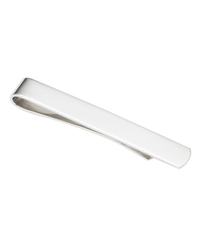 Men's Sleek Sterling Silver Tie Clip From Savile Row