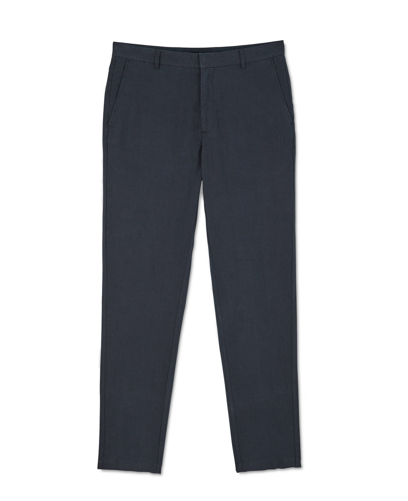 Navy Linen Trousers