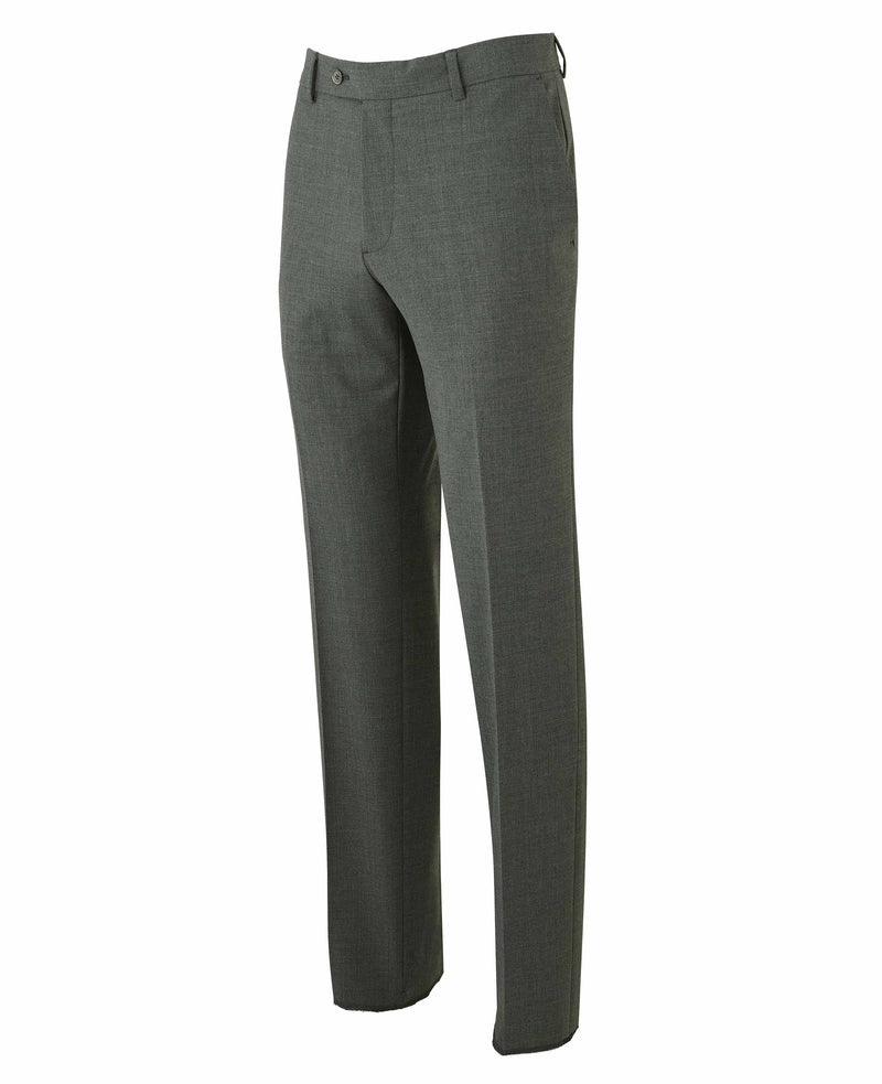 Grey Wool-Blend Tailored Suit