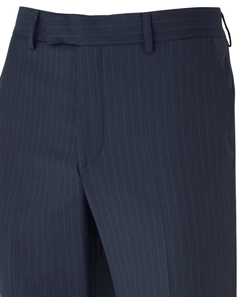 Navy Stripe Tailored Suit Trousers