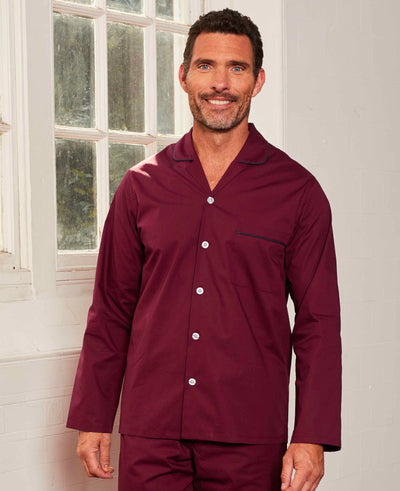 Burgundy Wine Cotton Pyjamas