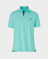 Spearmint Green Cotton Short Sleeve Polo Shirt