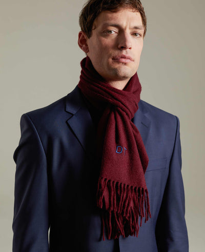 Burgundy Wool Scarf