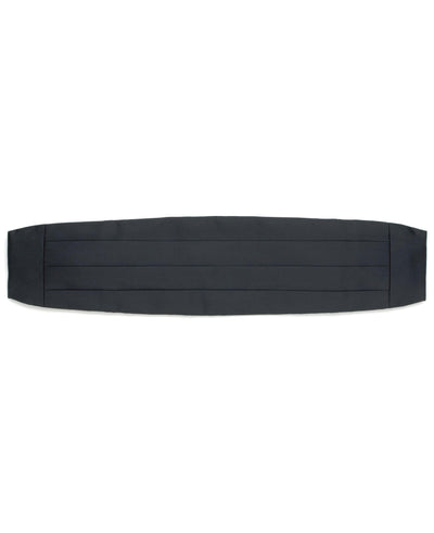 Men's Black Silk Cummerbund