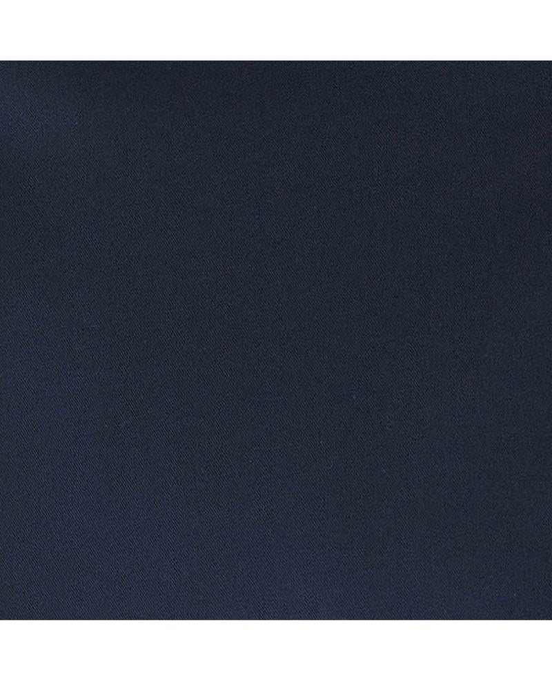 Navy Cotton Twill Classic Fit Smart-Casual Shirt - Single Cuff