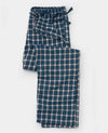 Navy Pink Check Brushed Cotton Lounge Pants