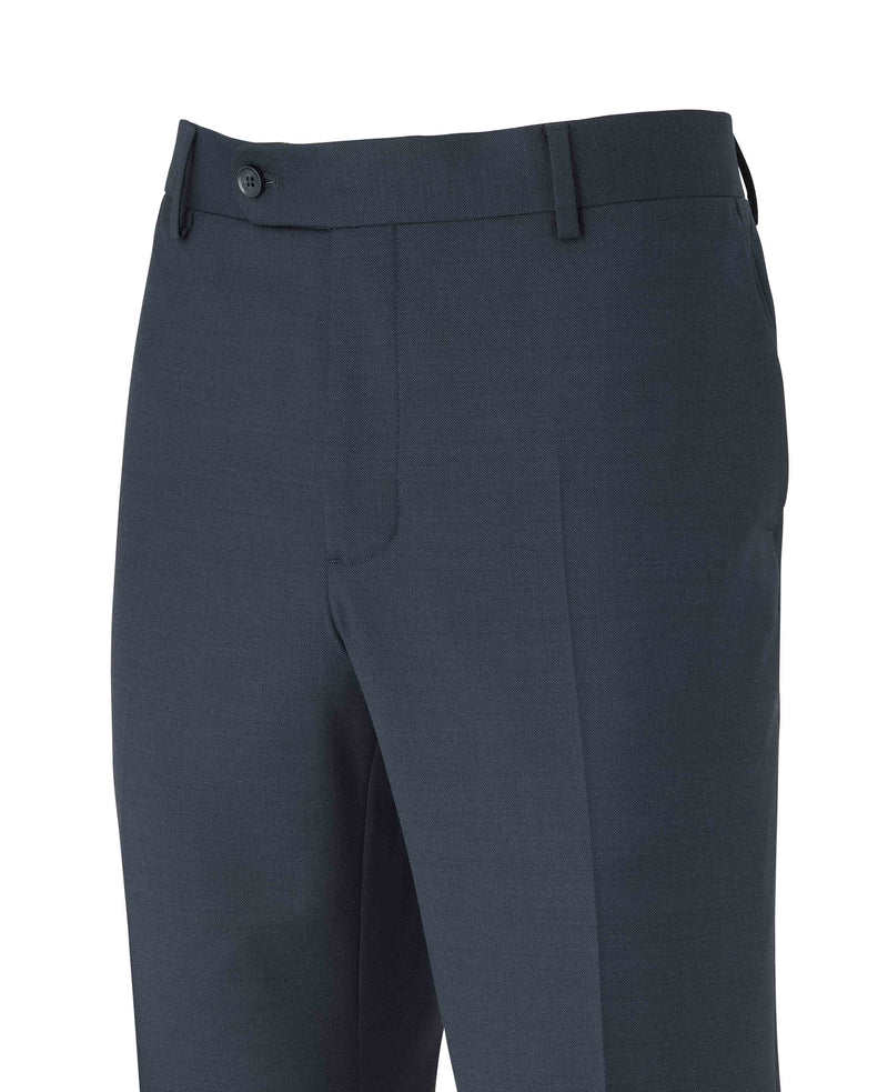 Navy Wool Blend Suit Trousers
