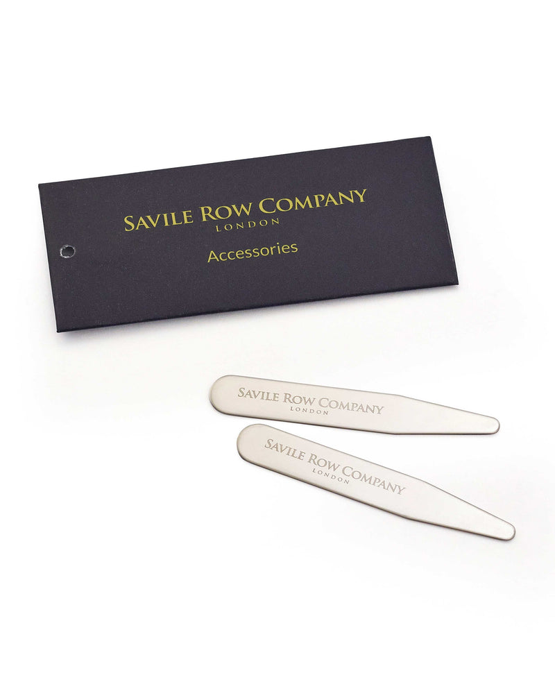 Polished Silver Collar Stiffeners