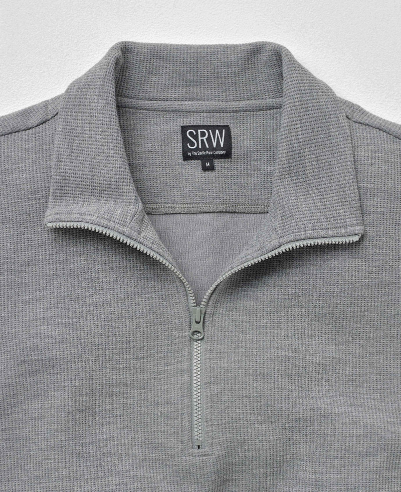 SRW Active Marl Grey Sweat Wicking Half-Zip Sweatshirt