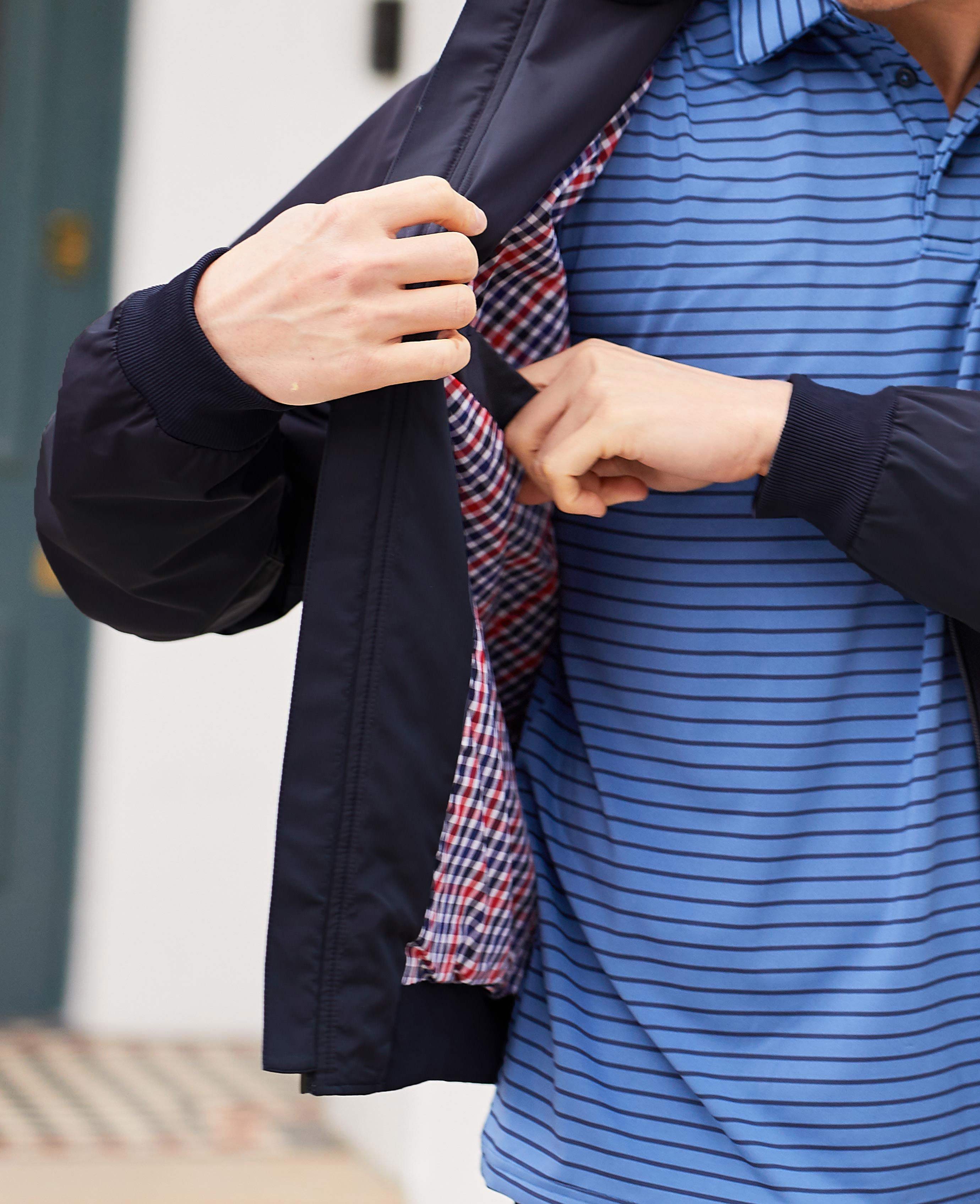 SRW Navy Showerproof Harrington Jacket