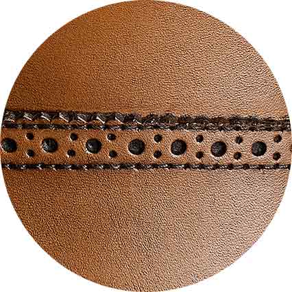 Tan Leather Capped Derby Shoes