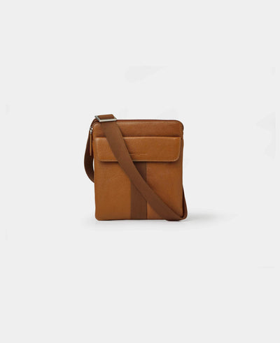 Tan Leather Small Crossbody Bag